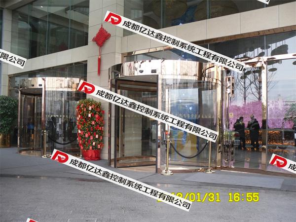 成都明宇尚雅飯店旋轉門項目
